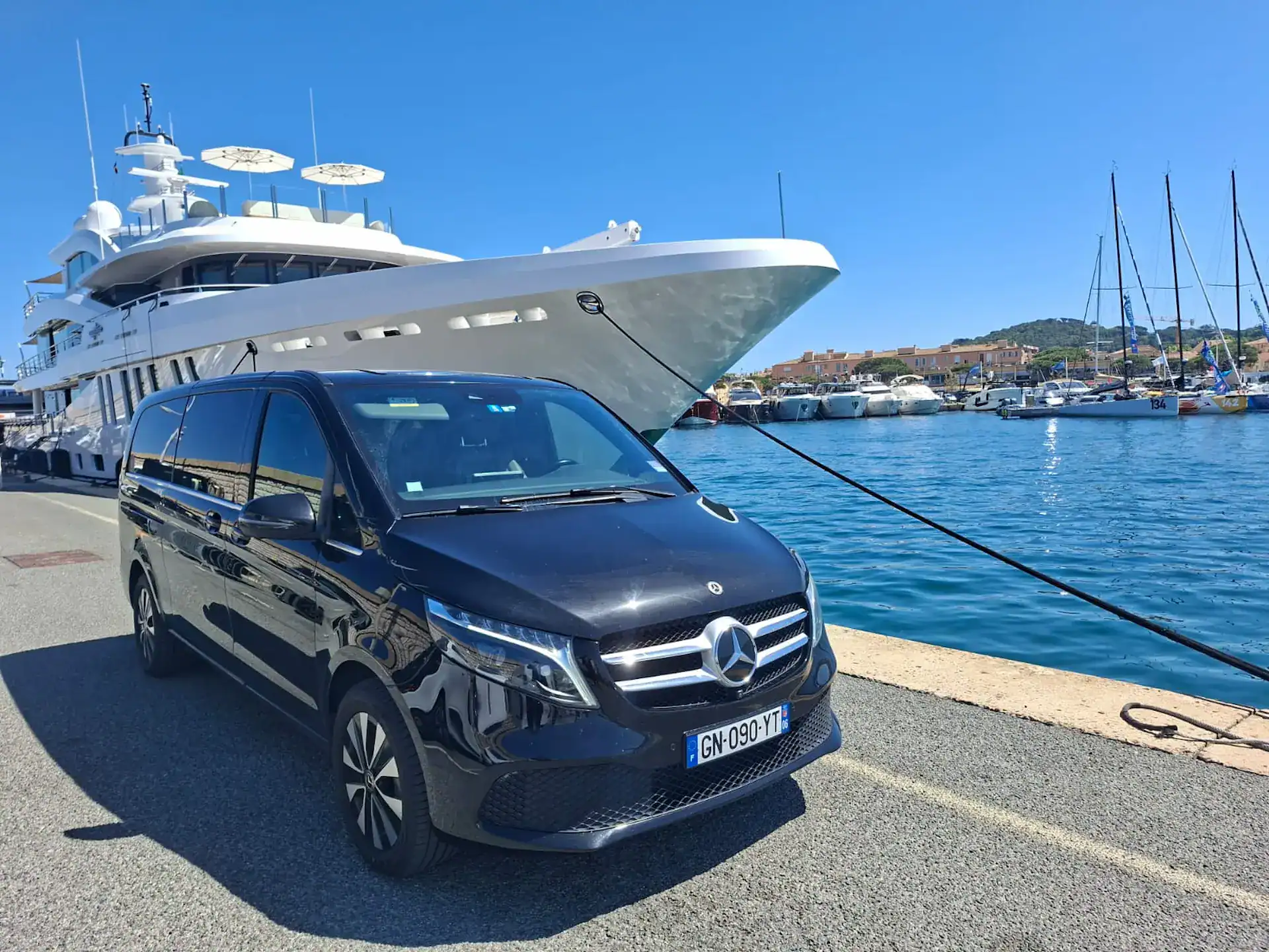 Private driver French Riviera — Mercedes luxury chauffeur service Nice Cannes Monaco