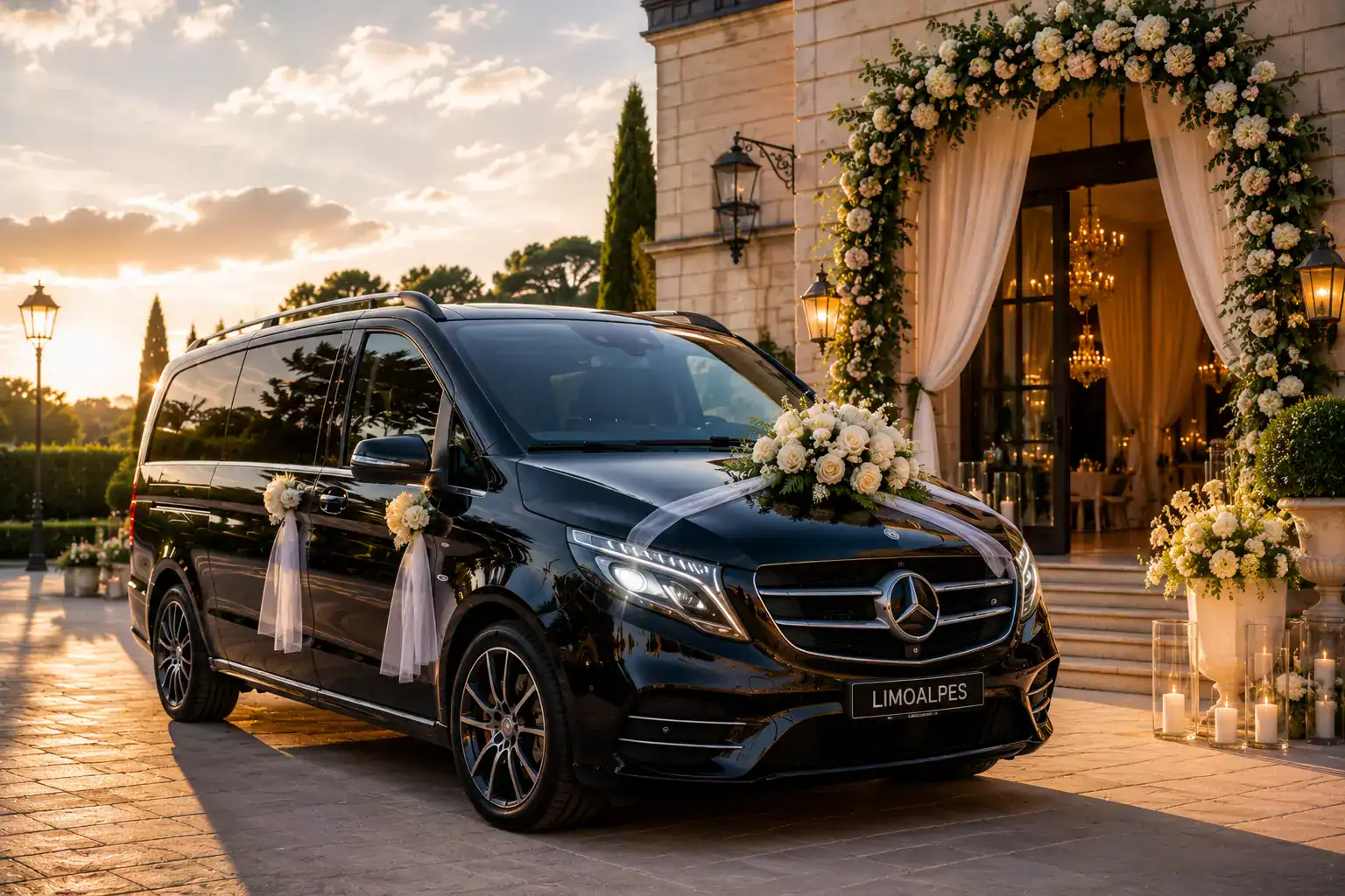 Wedding chauffeur transportation Provence